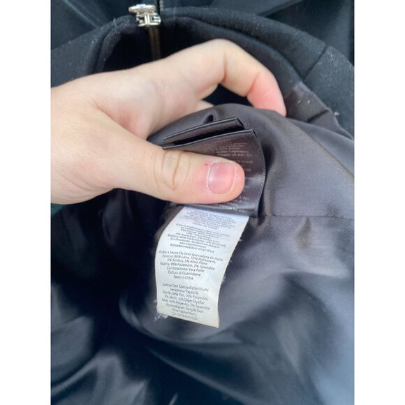 Mackage Steffy Wool Cashmere Black Long Heavy Coat Toggle Closure Women’s XS - Picture 5 of 10